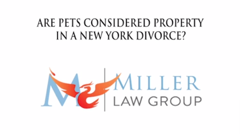 Are pets considered property in a New York divorce?