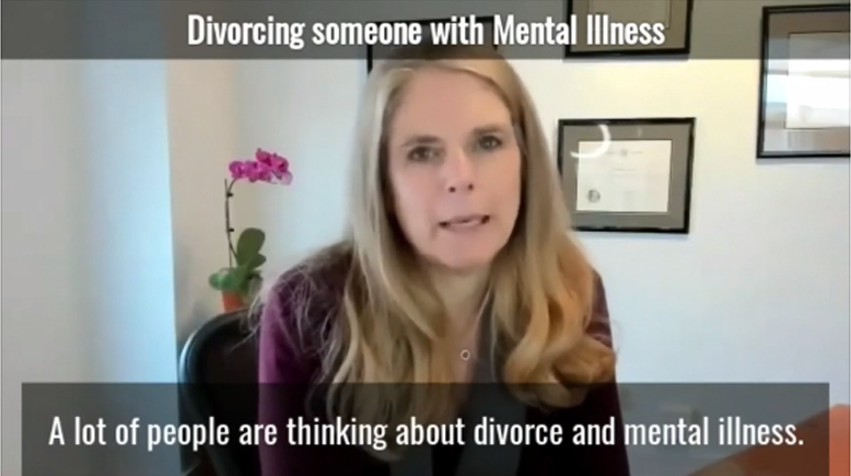Divorcing someone with Mental Illness