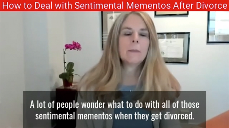 How to Deal with Sentimental Mementos After Divorce