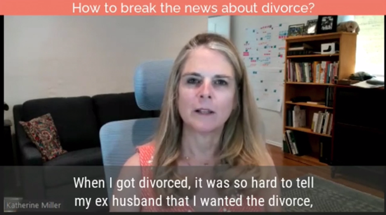 How to break the news about divorce?