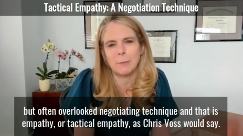 Tactical Empathy: A Negotiation Technique